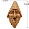 Outdoor Cast Resin Tree Face Birdhouse in Wood Finish