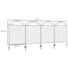 4 Pack Steel Foldable Fence Arch Trellis Panel Animal Barrier