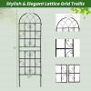 Set of 2 - 6-Ft Heavy Duty Outdoor Galvanized Metal Garden Trellis