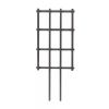 36-inch Outdoor Pine Wood Garden Trellis in Black Finish