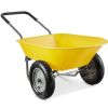 Heavy Duty 2-Wheel Multipurpose Rust Proof Wheelbarrow - Yellow