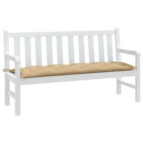 Garden Bench Cushion Melange Beige 59.1"x19.7"x2.8" Fabric