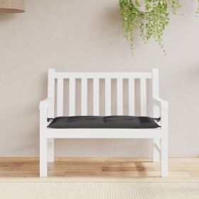 Garden Bench Cushion Black 43.3"x19.7"x2.8" Oxford Fabric