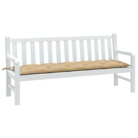 Garden Bench Cushion Melange Beige 70.9"x19.7"x2.8" Fabric