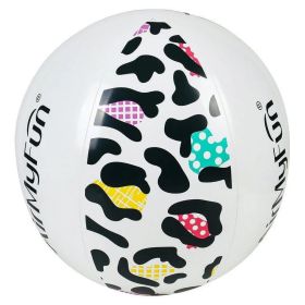Inflatable Beach Ball Summer Party Pool Decorations, Beach Toys for Summer Water Games - Leopard Print