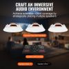 VEVOR 4 PCs 8 Inch in Ceiling Speakers, 100-Watts, Flush Mount Ceiling & in-Wall Speakers System with 8Œ©Impedance 89dB Sensitivity