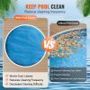 VEVOR Solar Pool Cover, Œ¶10 ft Round Solar Blanket for Pools, Inground Above Ground Swimming Pool Solar Cover, 15 mil Solar Covers Blue