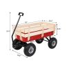 97x43x78cm Garden Iron Wood Four Wheel Garden Wagon RT