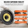 VEVOR 8 Inch in Ceiling Speakers, 200-Watts, Flush Mount Ceiling & in-Wall Speakers System with 8Œ©Impedance 89dB Sensitivity