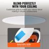 VEVOR 4 PCs 8 Inch in Ceiling Speakers, 100-Watts, Flush Mount Ceiling & in-Wall Speakers System with 8Œ©Impedance 89dB Sensitivity