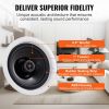 VEVOR 4 PCs 6.5'' Bluetooth in Ceiling Speakers, 150W, Flush Mount Ceiling & in-Wall Speaker System with 8Œ©Impedance 89dB Sensitivity