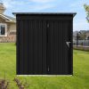 Metal garden sheds 5ft√ó4ft outdoor storage sheds Black