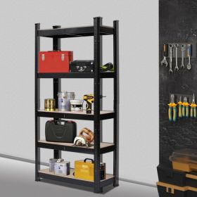 Five Layer Shelves - Black Spray Painted (Color: Black)