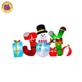 The 257CM Inflatable Snowman Doll Has A Cute Appearance, Is Made Of High-quality Materials, Is Easy To Inflate, And Can Be Both Decorated And Pla (Option: Inflatable snowman dolls)