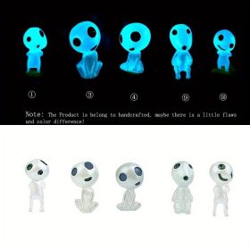 10pcs Glow-in-the-Dark Fairy Garden Accessories - Miniature Alien Elves, Ghost Kit for Micro Landscape Decoration (Quantity: 5PCS/Pack-1)