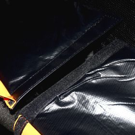 12FT Outdoor Big Trampoline With Inner Safety Enclosure Net, Ladder, PVC Spring Cover Padding, For Kids, Black&Blue Color (Color: as Pic)