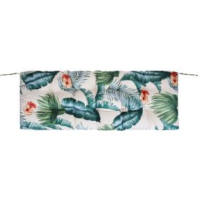 Bench Seat Cushion For Indoor Outdoor Furniture Non Slip Long Chair Cushion with Ties Strap Waterproof Swing Cushion 51.18x19.68IN For Garden Pat (Type: Waterproof_8_Hawaii)