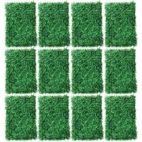 12 Pieces Of Grass Wall Panels, Grass Backboards, Garden Fence, 12 Pieces Of Grass In The Backyard, Not Shipped On Weekends, Prohibited From Sale (Option: 12pieces)